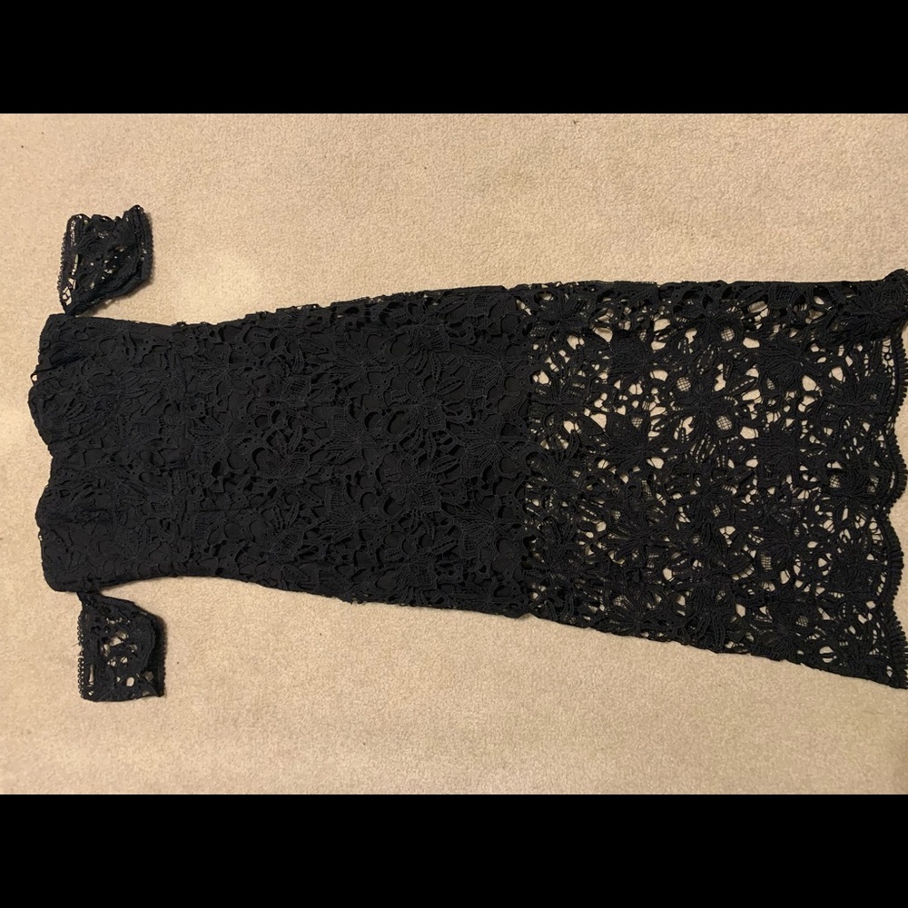 Black lace dress